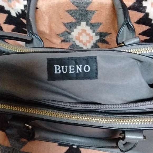 Bueno Gray Handbag/Satchel w/unbranded Wallet - Picture 2 of 12
